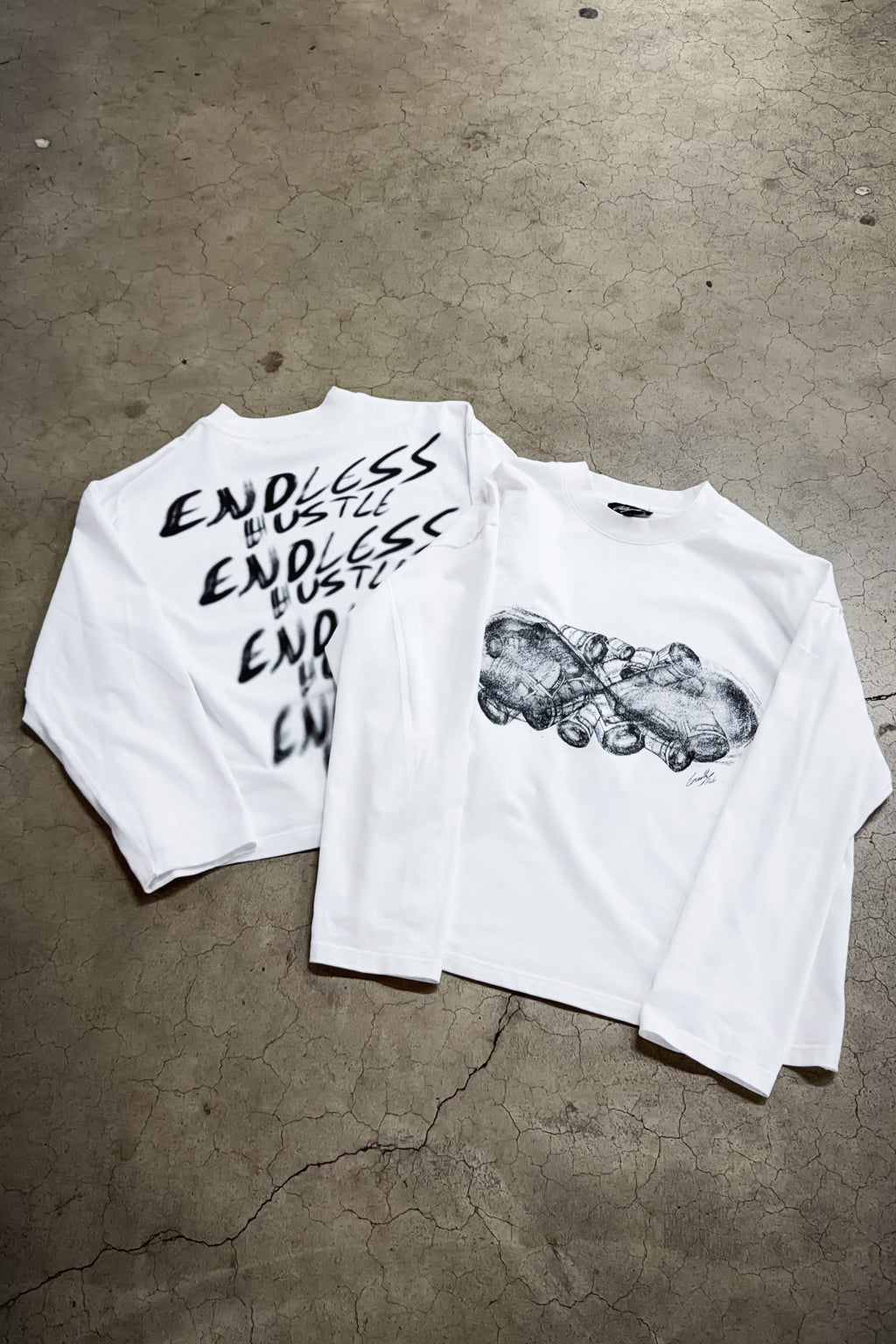 Endless Hustle Longsleeve White