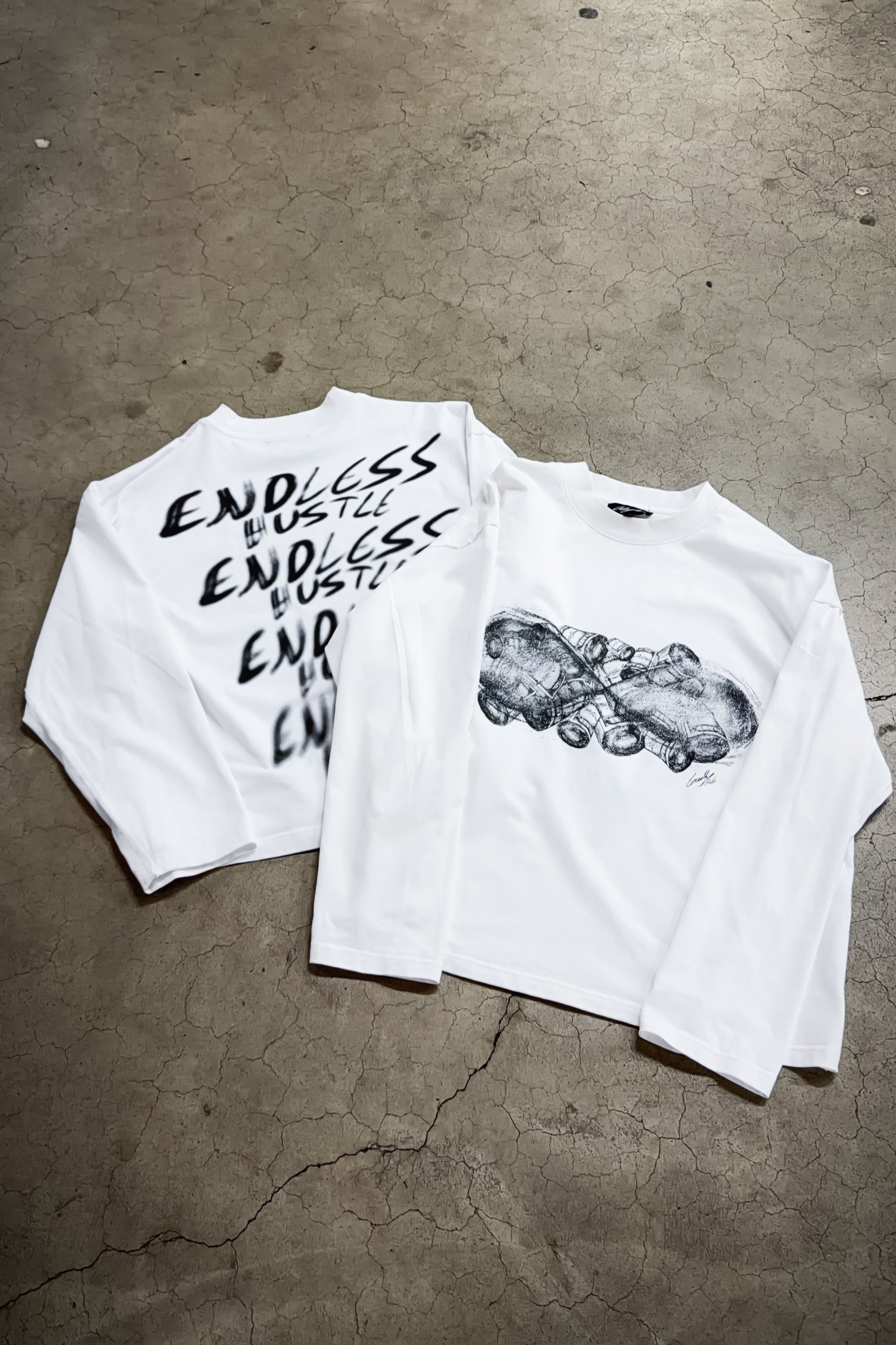 Endless Hustle Longsleeve White